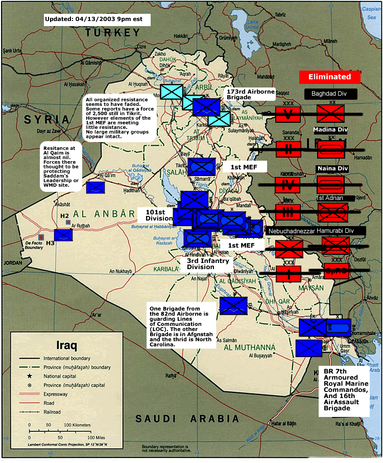 maps of iraq war. Iraq War Map Iraq Military Map