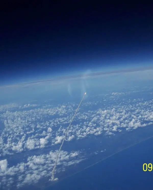 Space Shuttle Launch Seen from ISS?